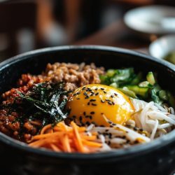 Mix it up! Dive into a delicious bowl of bibimbap!